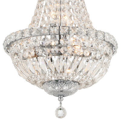 Roslyn 5 Light Polished Chrome Mini Chandelier Chandelier Crystorama