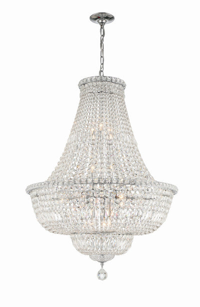 Roslyn 15 Light Polished Chrome Chandelier Chandelier Crystorama