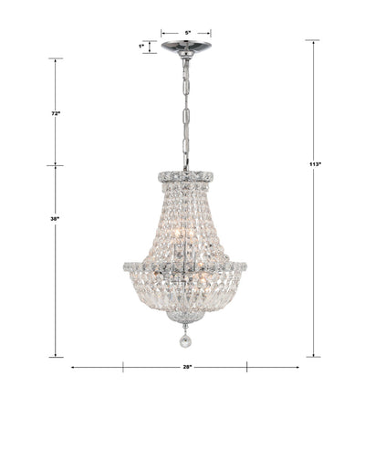 Roslyn 15 Light Polished Chrome Chandelier Chandelier Crystorama