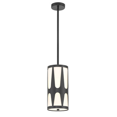 Royston 1 Light Black Mini Pendant Pendant Crystorama