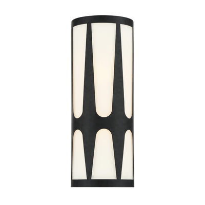 Royston 2 Light Black Sconce Wall Sconce Crystorama