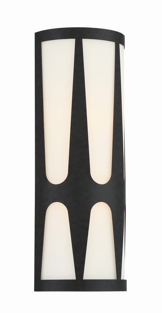 Royston Integrated LED Black Sconce Wall Sconce Crystorama