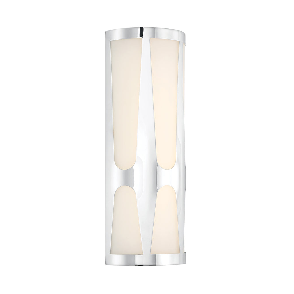 Royston Integrated LED Polished Chrome Sconce Wall Sconce Crystorama