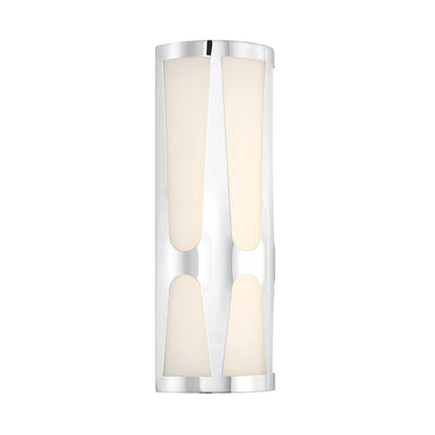 Royston Integrated LED Polished Chrome Sconce Wall Sconce Crystorama