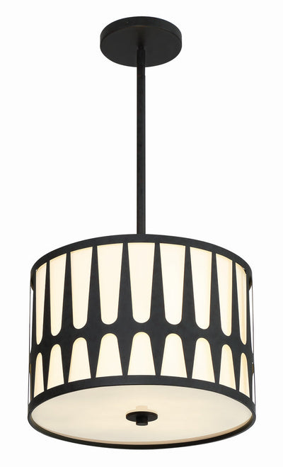 Royston 3 Light Black Mini Chandelier Chandelier Crystorama