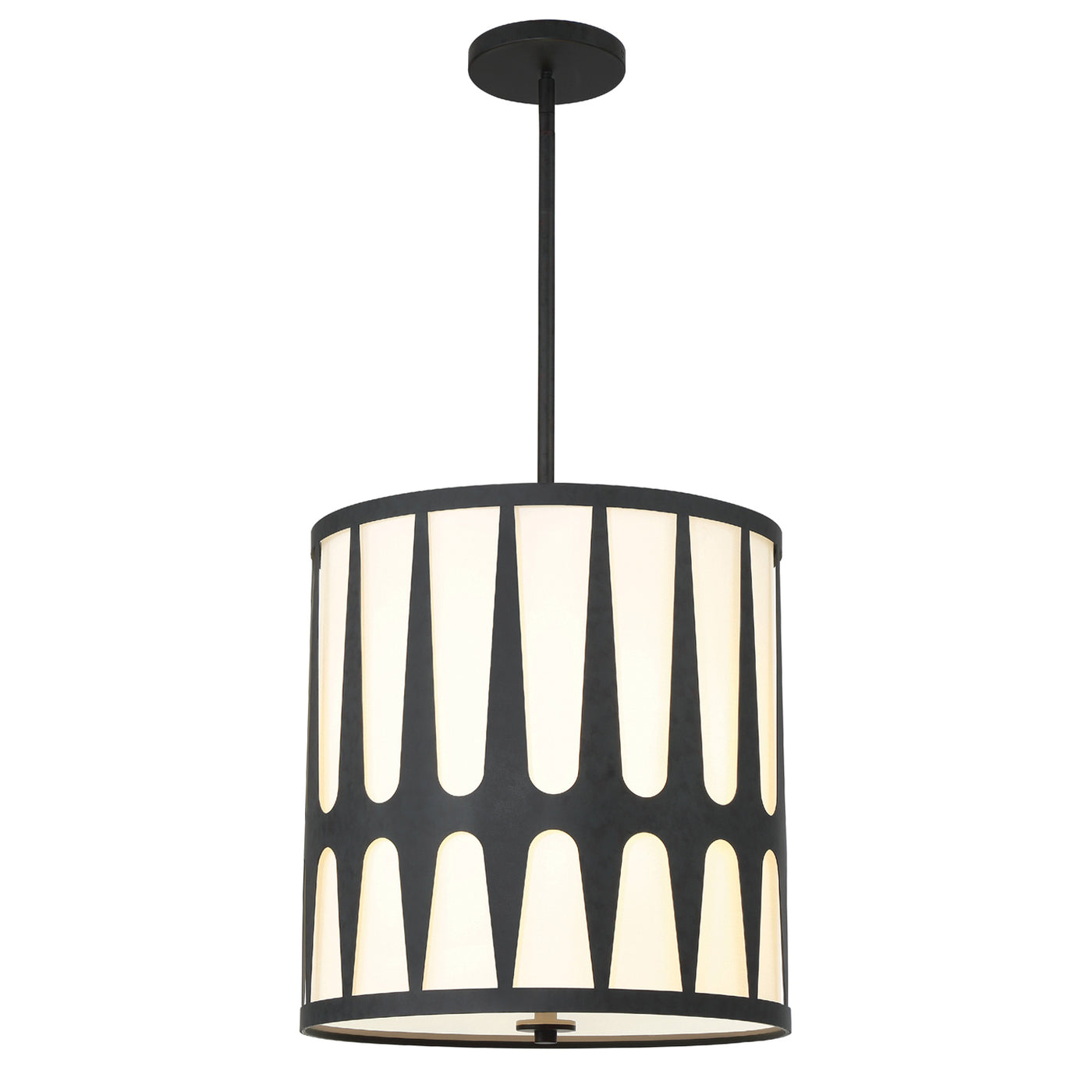 Royston 4 Light Black Mini Chandelier Chandelier Crystorama