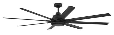 72" Rush in Flat Black w/ Flat Black Blades Ceiling Fan CRAFTMADE