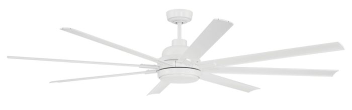 72" Rush in White w/ White Blades Ceiling Fan CRAFTMADE