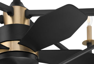 ##Antique Hardware## 24" The Reserve 32 in Flat Black/Satin Brass w/ Flat Black Blades