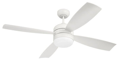 52" Sebastion in White w/ White Blades Ceiling Fan CRAFTMADE