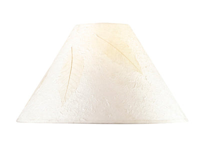 HARDBACK ROUND PAPER SHADE W/LEAF Shade Cal Lighting