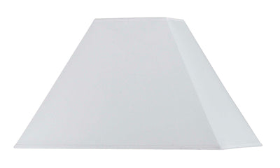 RECTANGULAR WHITE HARDBACK SHADE Shade Cal Lighting