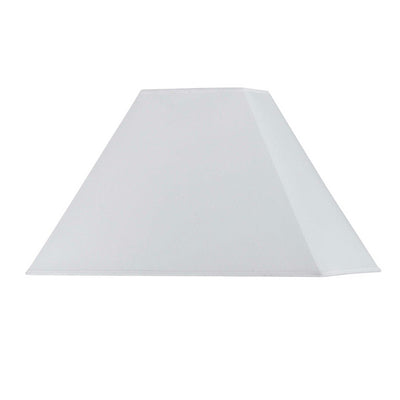 RECTANGULAR WHITE HARDBACK SHADE Shade Cal Lighting