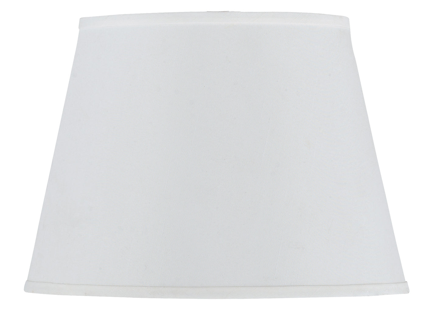 HARDBACK WHITE FAUX SILK SHADE Shade Cal Lighting