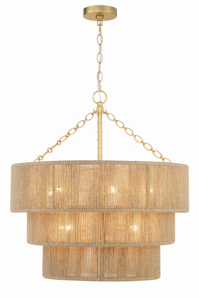 Shyla 10 Light Soft Gold Chandelier Chandelier Crystorama