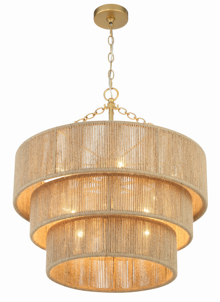 Shyla 10 Light Soft Gold Chandelier Chandelier Crystorama