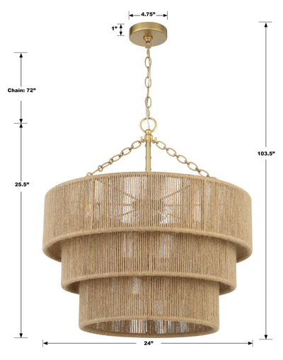 Shyla 10 Light Soft Gold Chandelier Chandelier Crystorama