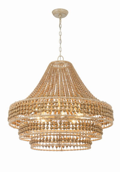 Silas 8 Light Burnished Silver Chandelier Chandelier Crystorama