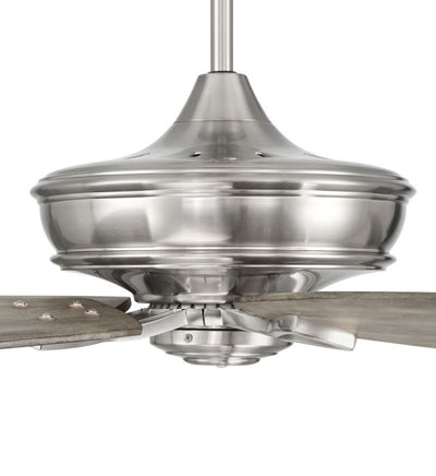 60" Santori in Brushed Polished Nickel w/ Coffee Blades Ceiling Fan CRAFTMADE