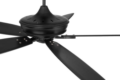 60" Santori Indoor/Outdoor (Damp) in Flat Black w/ Flat Black Blades Ceiling Fan CRAFTMADE