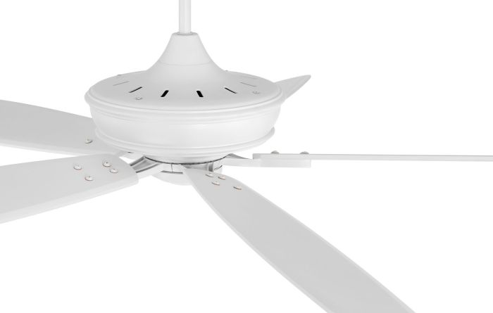 60" Santori Indoor/Outdoor (Damp) in Matte White w/ White Blades Ceiling Fan CRAFTMADE