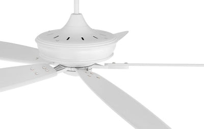 60" Santori Indoor/Outdoor (Damp) in Matte White w/ White Blades Ceiling Fan CRAFTMADE