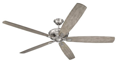 72" Santori in Brushed Polished Nickel w/ Coffee Blades Ceiling Fan CRAFTMADE