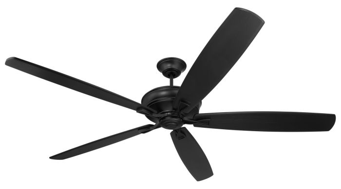 72" Santori Indoor/Outdoor (Damp) in Flat Black w/ Flat Black Blades Ceiling Fan CRAFTMADE