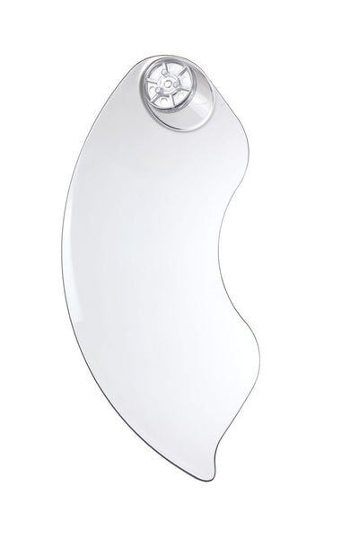 42" Sofia in Brushed Polished Nickel w/ Clear Acrylic Blades