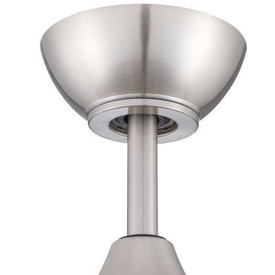 42" Sofia in Brushed Polished Nickel w/ Clear Acrylic Blades