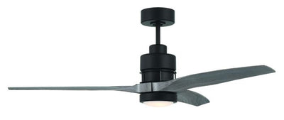 52" Sonnet WiFi in Flat Black  w/ Greywood Blades Ceiling Fan CRAFTMADE