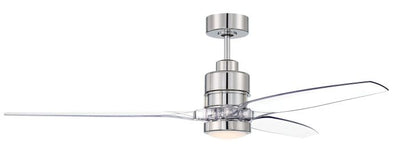 60" Sonnet WiFi in Chrome w/ Clear Acrylic Blades Ceiling Fan CRAFTMADE