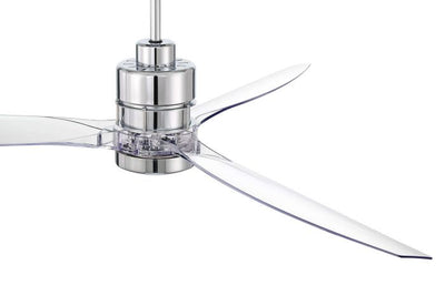 60" Sonnet WiFi in Chrome w/ Clear Acrylic Blades Ceiling Fan CRAFTMADE