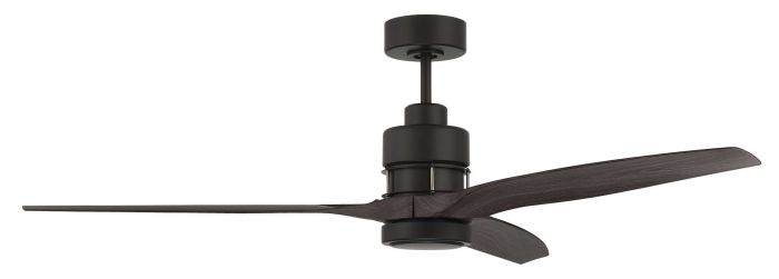 60" Sonnet WiFi in Flat Black  w/ Greywood Blades Ceiling Fan CRAFTMADE