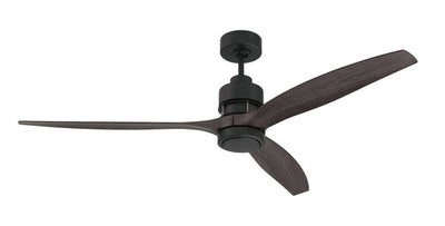 60" Sonnet WiFi in Flat Black  w/ Greywood Blades Ceiling Fan CRAFTMADE