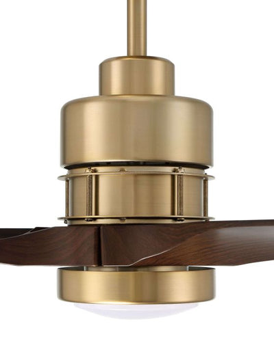 60" Sonnet WiFi in Satin Brass w/ Walnut Blades Ceiling Fan CRAFTMADE