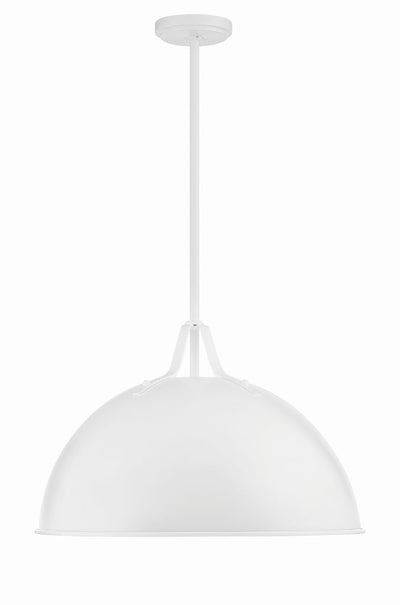 Soto 1 Light White Chandelier Chandelier Crystorama