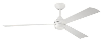 60" Sterling in White w/ White Blades Ceiling Fan CRAFTMADE