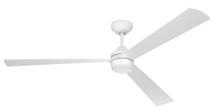 60" Sterling in White w/ White Blades Ceiling Fan CRAFTMADE