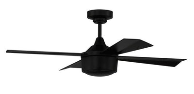 42" Theo,Flat Black Finish, Flat Black Blades, Light Kit Inlcuded (Optional) Ceiling Fan CRAFTMADE