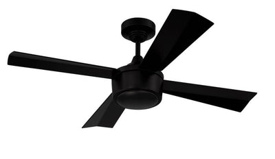 42" Theo,Flat Black Finish, Flat Black Blades, Light Kit Inlcuded (Optional) Ceiling Fan CRAFTMADE