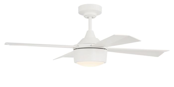 42" Theo,White Finish, White Blades, Light Kit Inlcuded (Optional) Ceiling Fan CRAFTMADE