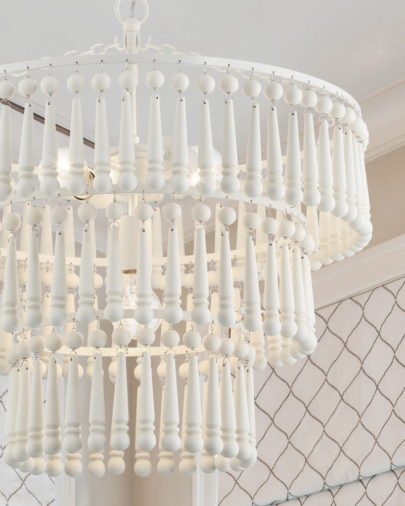 Tiana 3 Light Matte White Chandelier Chandelier Crystorama