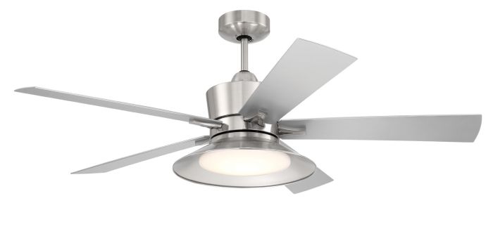 52" Topper in Brushed Polished Nickel w/ Brushed Nickel Blades Ceiling Fan CRAFTMADE