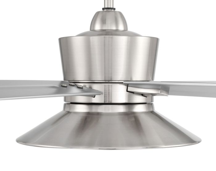 52" Topper in Brushed Polished Nickel w/ Brushed Nickel Blades Ceiling Fan CRAFTMADE