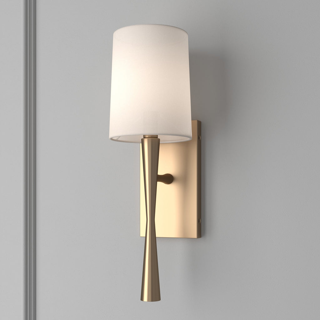 Trenton 1 Light Aged Brass Sconce Wall Sconce Crystorama