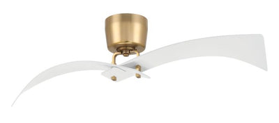 52" Tern in White/Satin Brass w/ White Blades Ceiling Fan CRAFTMADE