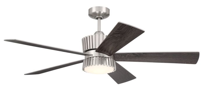 52" Theiry in Brushed Polished Nickel w/ Brushed Nickel/Greywood Blades Ceiling Fan CRAFTMADE