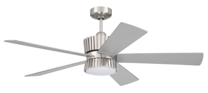 52" Theiry in Brushed Polished Nickel w/ Brushed Nickel/Greywood Blades Ceiling Fan CRAFTMADE