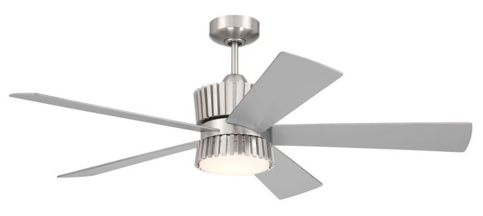 52" Theiry in Brushed Polished Nickel w/ Brushed Nickel/Greywood Blades Ceiling Fan CRAFTMADE